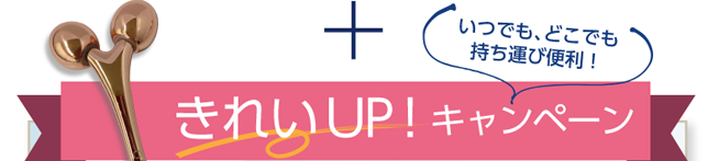 きれいUP！キャンペーン いつでも、どこでも持ち運び便利！